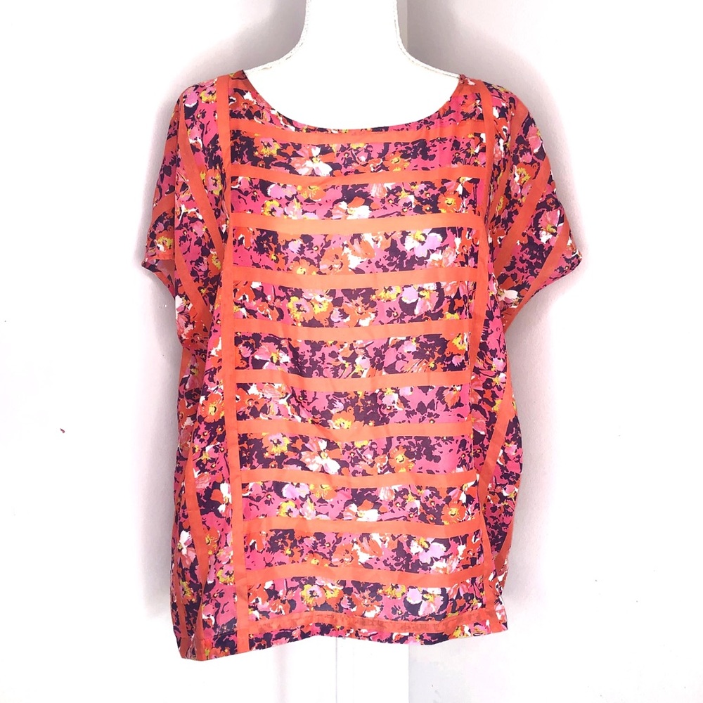 Ann Taylor LOFT Floral Relaxed Fit Blouse